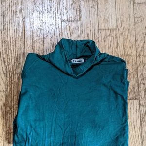 FRANC NWOT Boxy Mock Neck Top XS